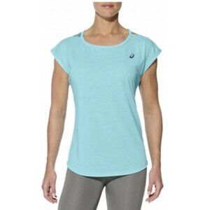 Asics White and Black Women's Athletic Workout Tank Top / T Shirt Size XS